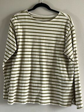 Muji boatneck long sleeve t-shirt